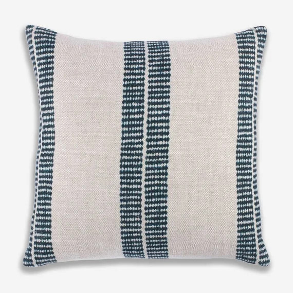Designer Clay Mclaurin Band Pillow Cover in Indigo // | Etsy | Etsy (US)