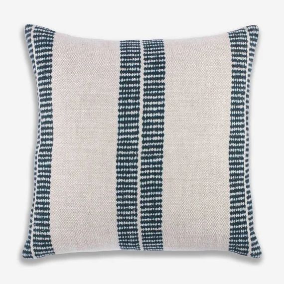 Designer Clay Mclaurin Band Pillow Cover in Indigo // | Etsy | Etsy (US)