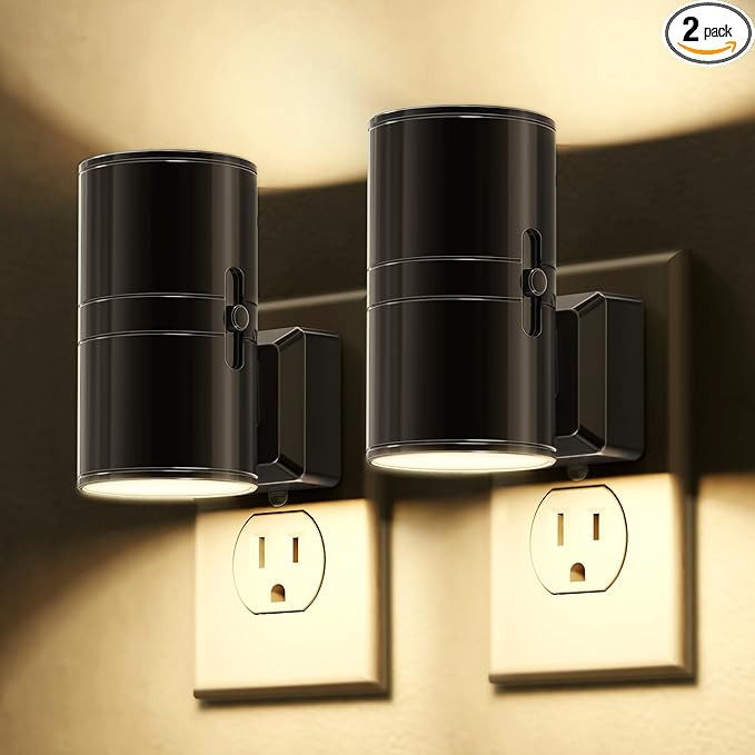 L LOHAS LED Night Light, Automatic Night Lights Plug into Wall, 2 Pack Nightlights with Light Sen... | Amazon (US)