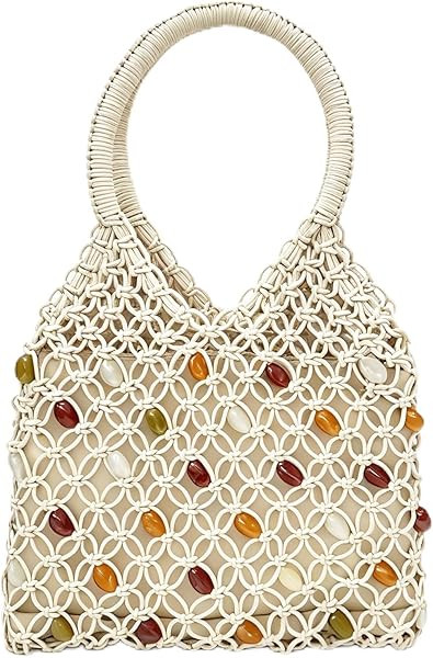 Beach Bags for Women Woven Tote Bag, Woven Handbags Summer Bag for Women Vacation Use | Amazon (US)