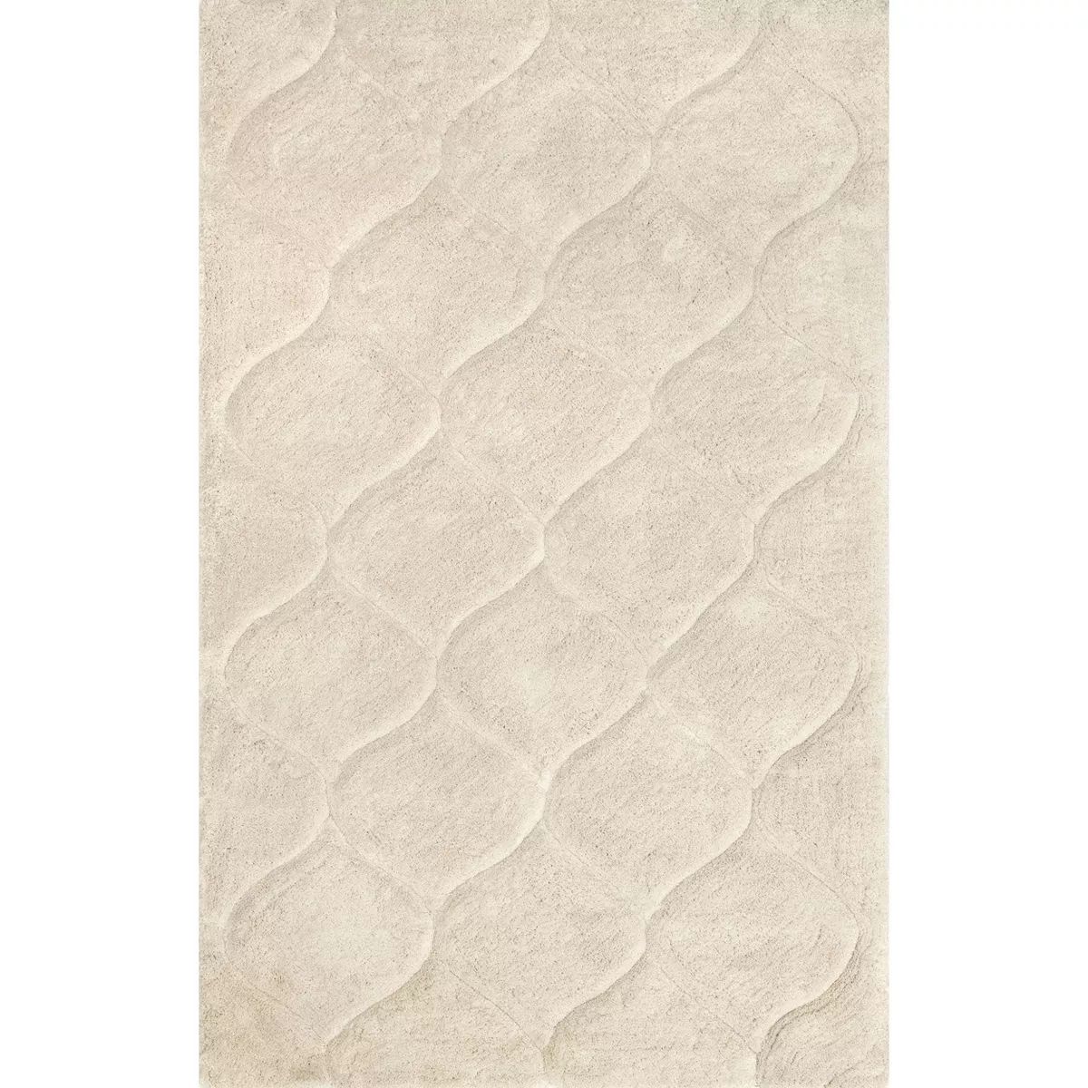 nuLOOM Elsie Contemporary Shag Area Rug Beige | Target