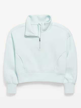 Half-Zip Bounce Fleece Pullover Sweatshirt for Girls | Old Navy (US)