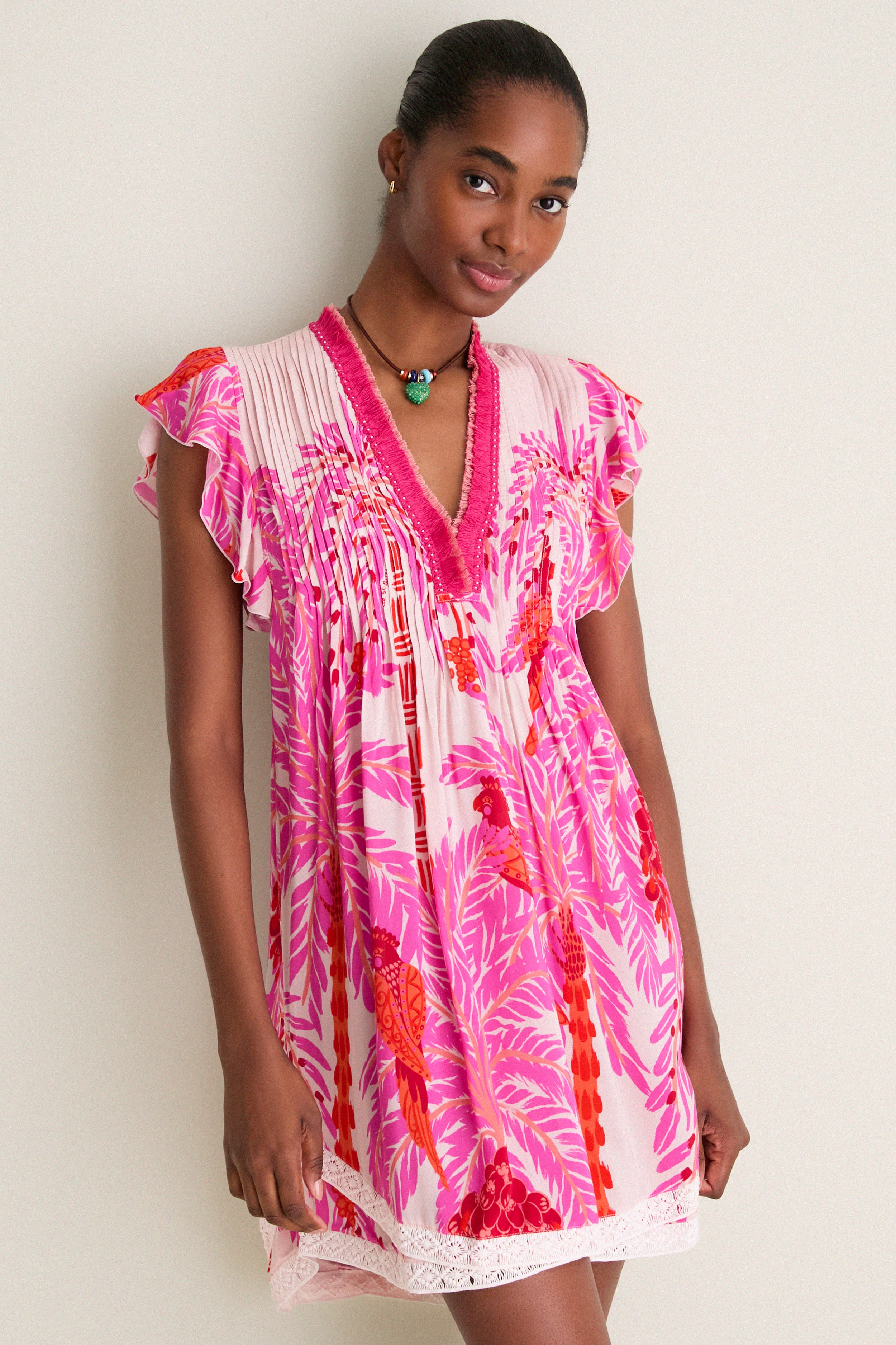 Pink Holy Snake Mini Sasha Dress | Tuckernuck (US)