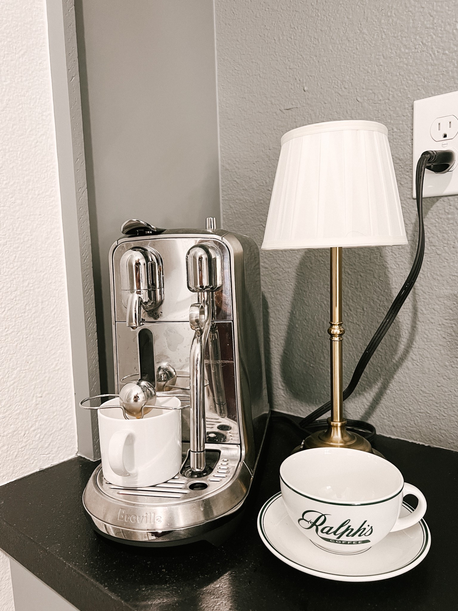 Love our coffee station. Linking our Nespresso machine,  lamp and my new fave espresso chiller balls for iced coffee 🤍

#LTKHome #LTKFindsUnder50 #LTKStyleTip