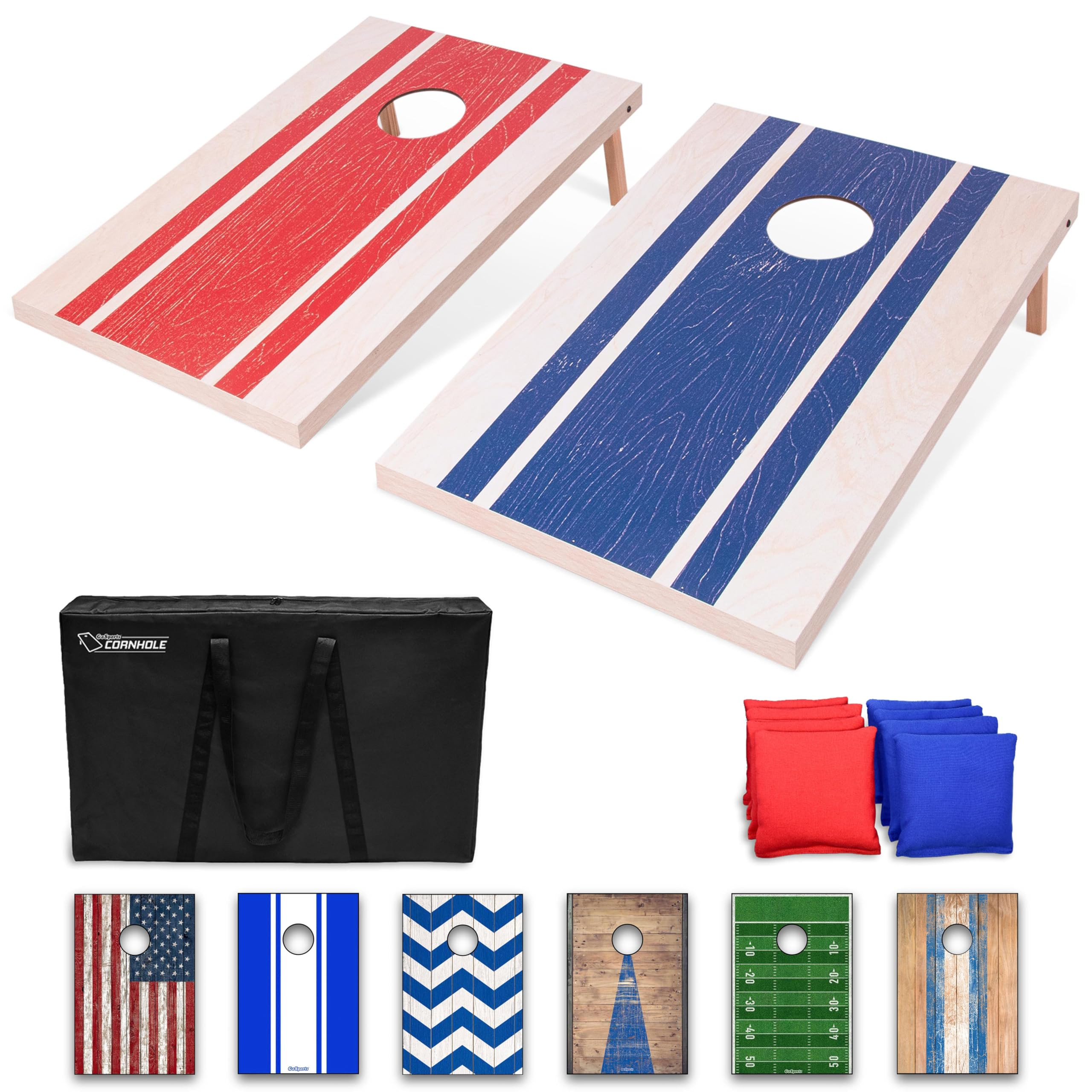 GoSports Portable Cornhole Sets, 8 Styles – Choose 4 x 2 ft or 3 x 2 ft - Boards Include 8 Bean... | Amazon (US)