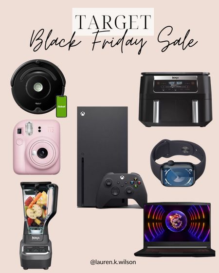 Target Black Friday sale, electronics, tech, gift ideas, ninja, instax, Xbox, Apple Watch, laptop, robot vacuum, air fryer 

#LTKsalealert #LTKCyberWeek #LTKhome