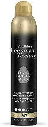 OGX Flexible + Beeswax Texture Hair Spray Wax, Black, 6 Oz | Amazon (US)