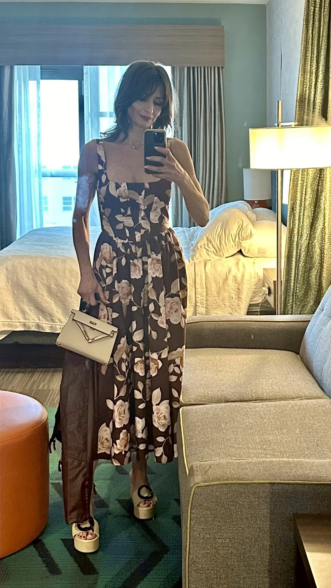 Dress fits true to size.

Shoe fits small. Size up half a size

Jacket runs small, size up

#LTKstyletip #LTKitbag #LTKover40