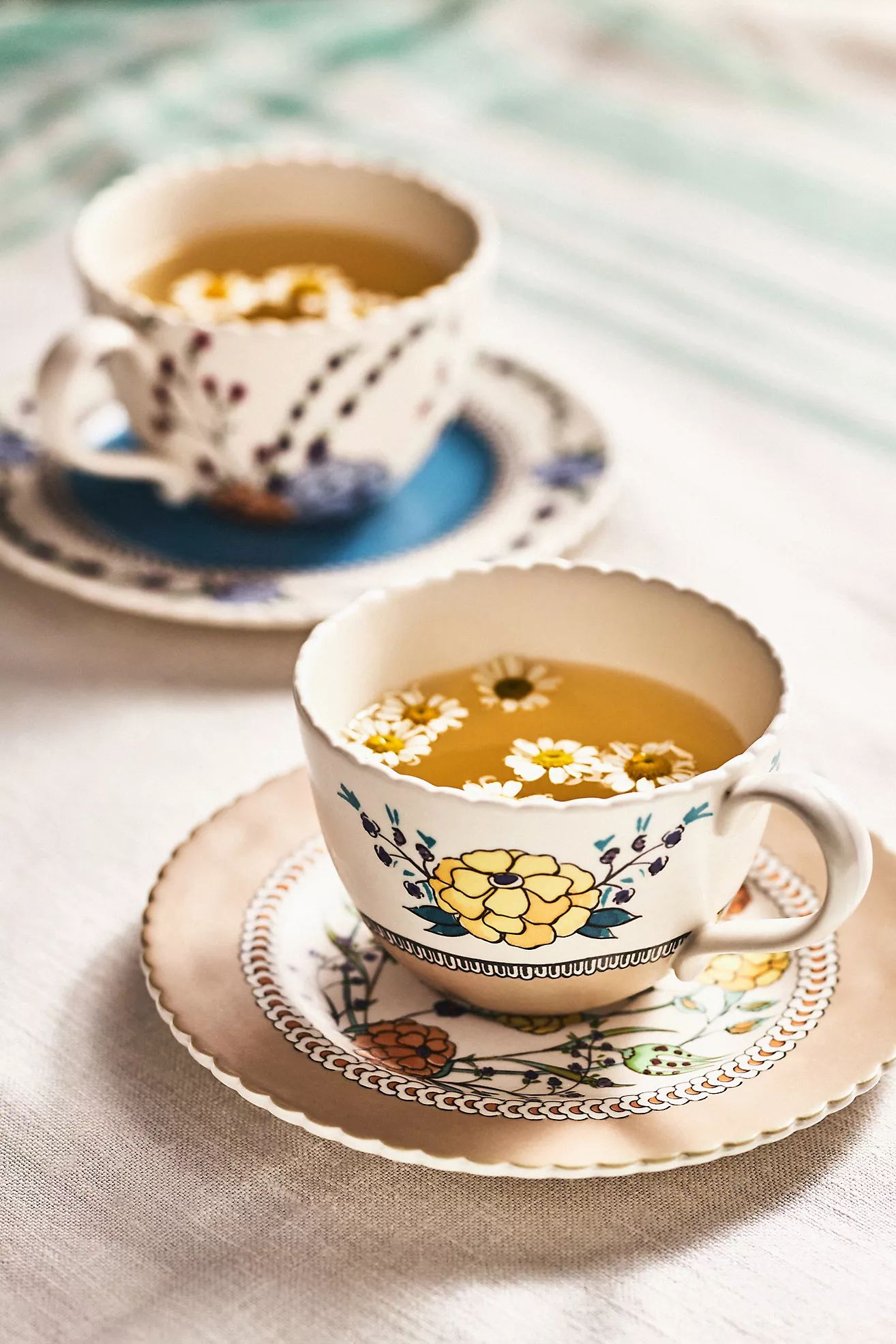 Turkuaz Kitchen Posy Teacup and Saucer Set | Anthropologie (US)