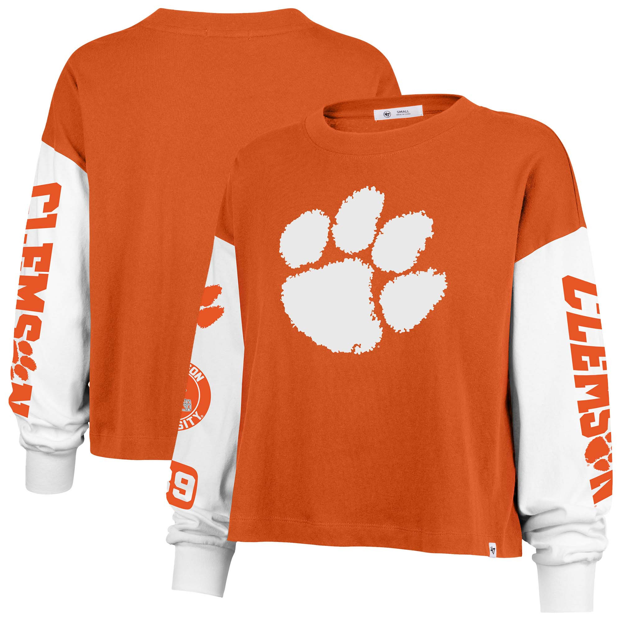 Clemson Tigers '47 Women's Sydney Long Sleeve T-Shirt - Orange | Fanatics