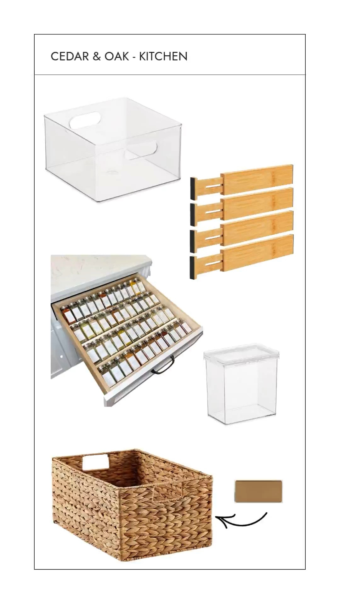 Cedar & Oak kitchen organization proves simple solutions can make the world of a difference. Product from The Container Store, Target, Amazon, and Neat Method blend seamlessly into the design of this beautiful home  

#LTKHome #LTKFindsUnder100 #LTKFindsUnder50