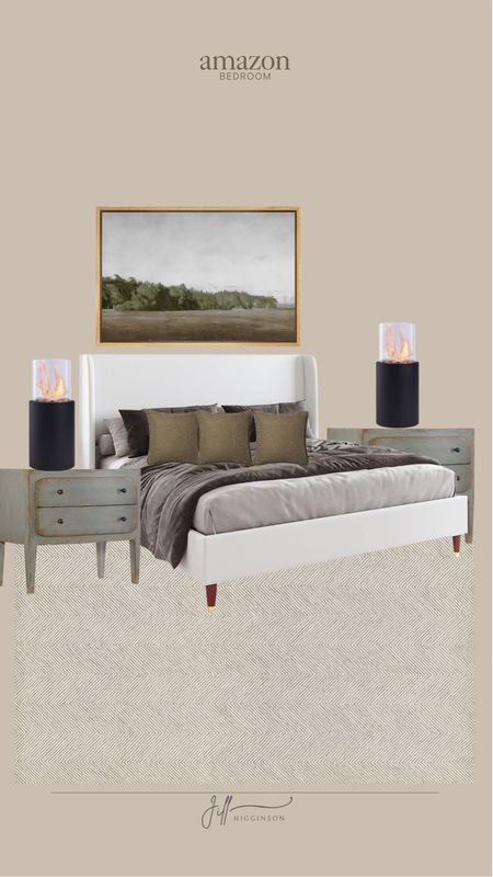 Amazon bedroom! 

Artwork, wallart, fire pit, rug, home decor, night stand, bed 

#LTKhome #LTKsalealert #LTKfindsunder100