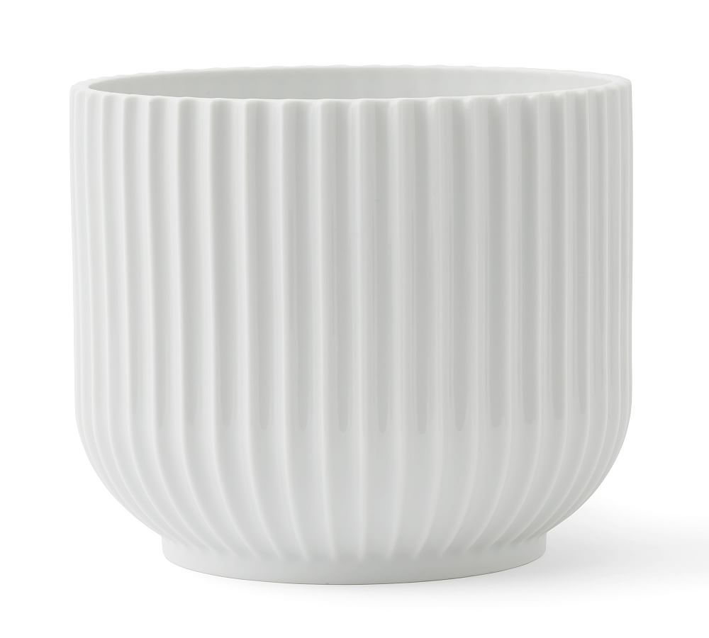 Lyngby White Porcelain Planters | Pottery Barn (US)