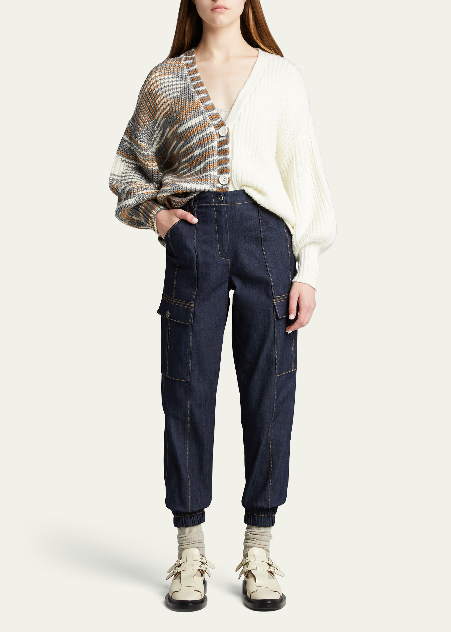 Kelly Denim Cargo Pants | Bergdorf Goodman