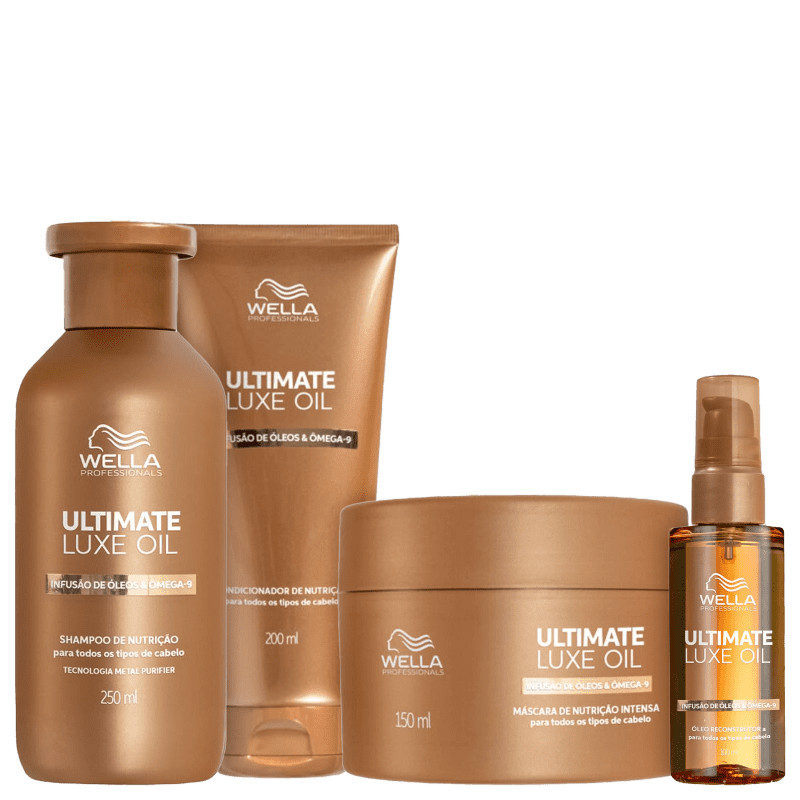 Kit Wella Professionals Ultimate Luxe Oil Quarteto (4 Produtos) | Beleza Na Web (BR)