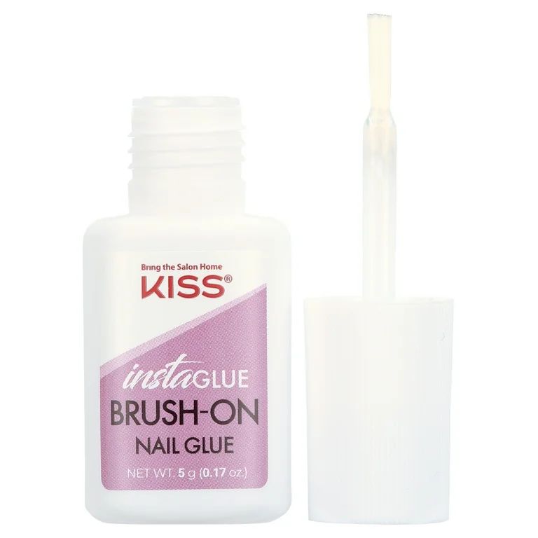 KISS Insta-Glue Brush-On Super Strength Nail Adhesive, 0.17 Oz. | Walmart (US)