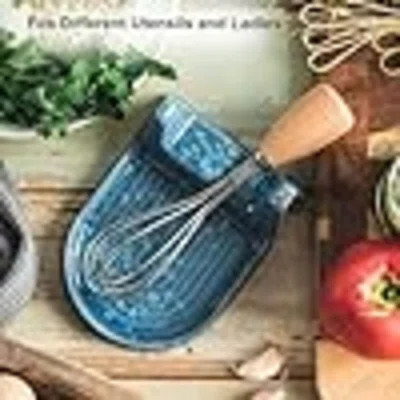 Ceramic Spoon Rest For Countertop Heat-Resistant Spoon Rest With Slot Easy For Tong And Spoon Kitchen Gadgets & Kitchen Utensils Holder, Splash | Wayfair North America