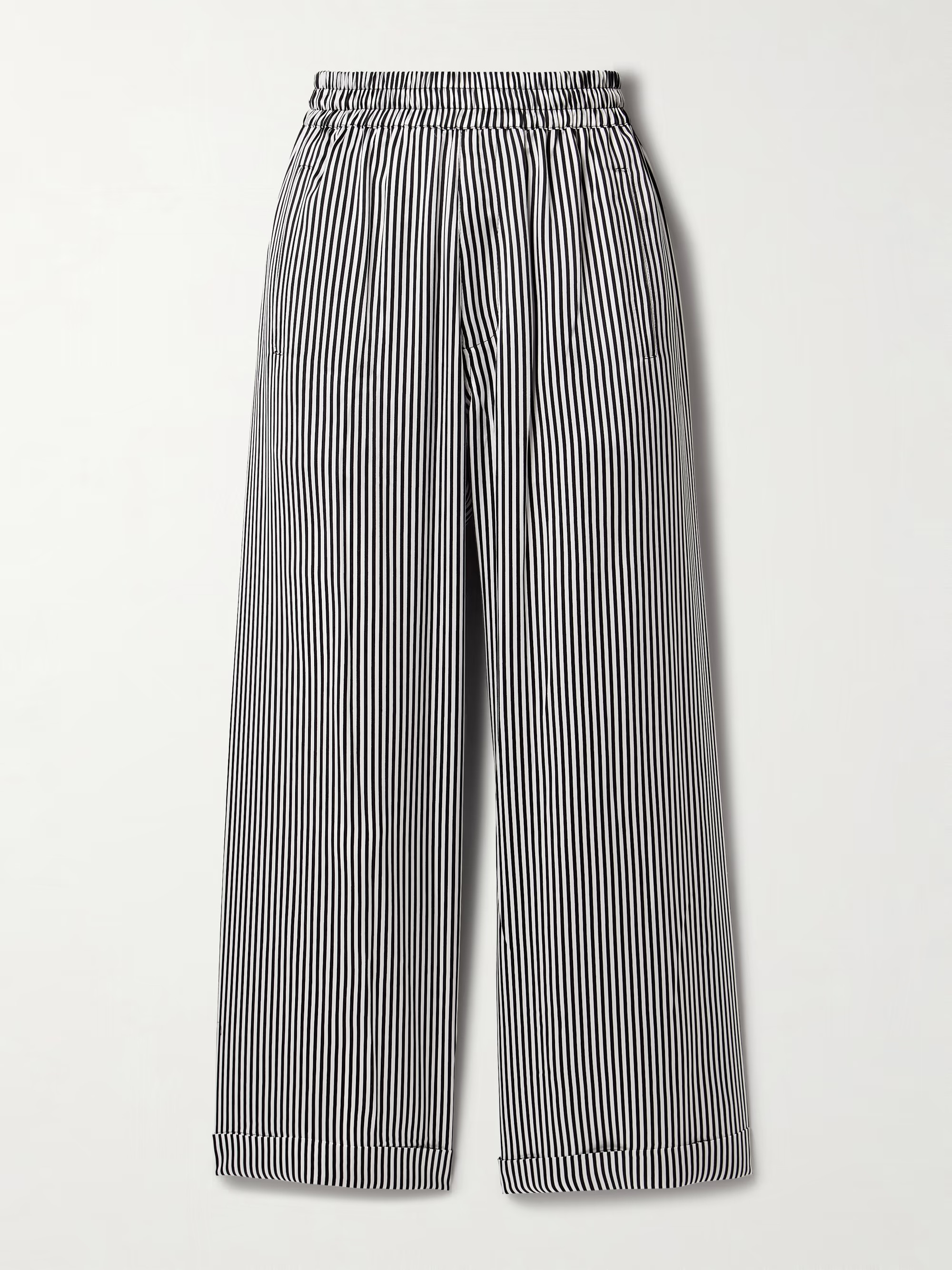 Finance striped silk-satin wide-leg pants | NET-A-PORTER (UK & EU)