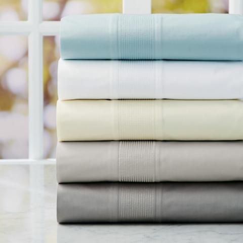 Resort Channeled Egyptian Cotton Sateen Sheet Set | Frontgate | Frontgate