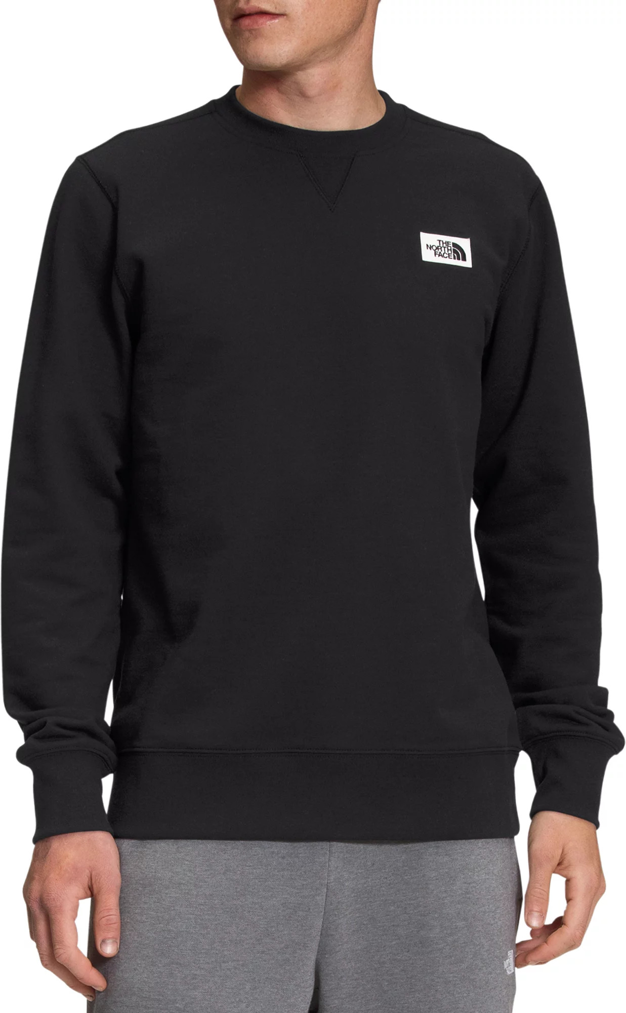 The North Face Men's Heritage Patch Crewneck Sweatshirt, XXL, Black | Public Lands