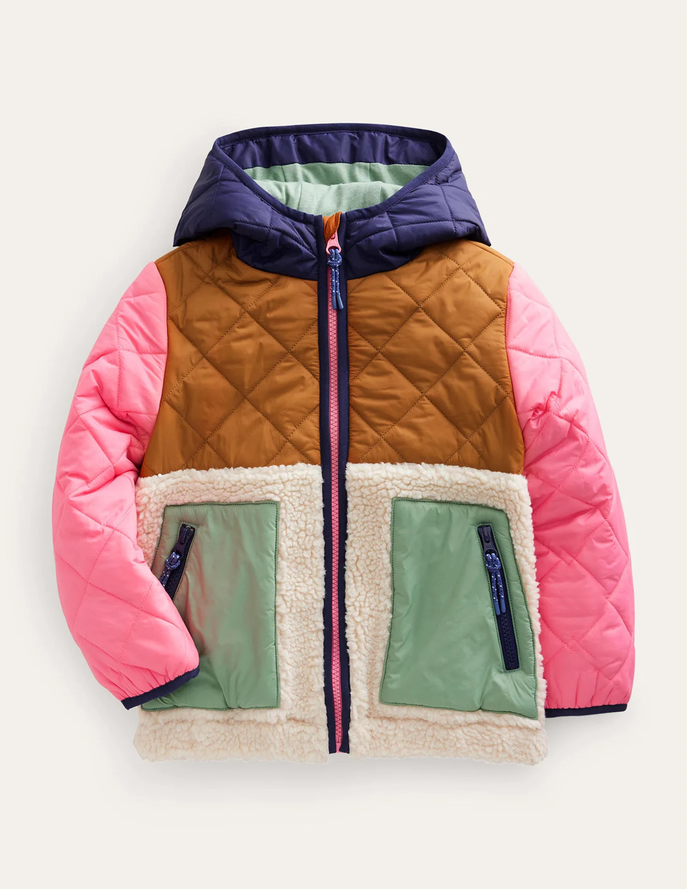 Borg Mix Jacket | Boden (US)