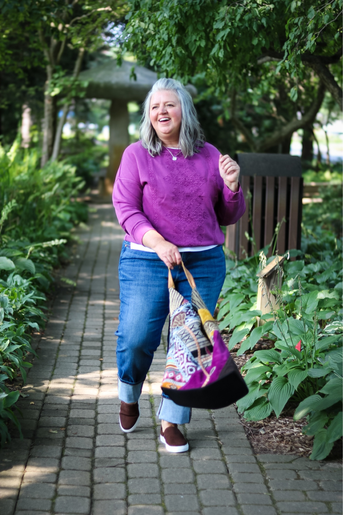 Over 50 and plus-size fall outfit inspiration coming at ya! Wearing the prettiest sweatshirt  (1X) and the most comfortable straight leg jeans - wearing the 18W but need to size down.  (and they’re thin enough to wear now too). Everything from @coldwatercreek #ad


#plussize #plussizefashion #plussizefalloutfit  #plussizejeans  #sizeinclusivebrand


#LTKplussize #LTKover40 #LTKSeasonal