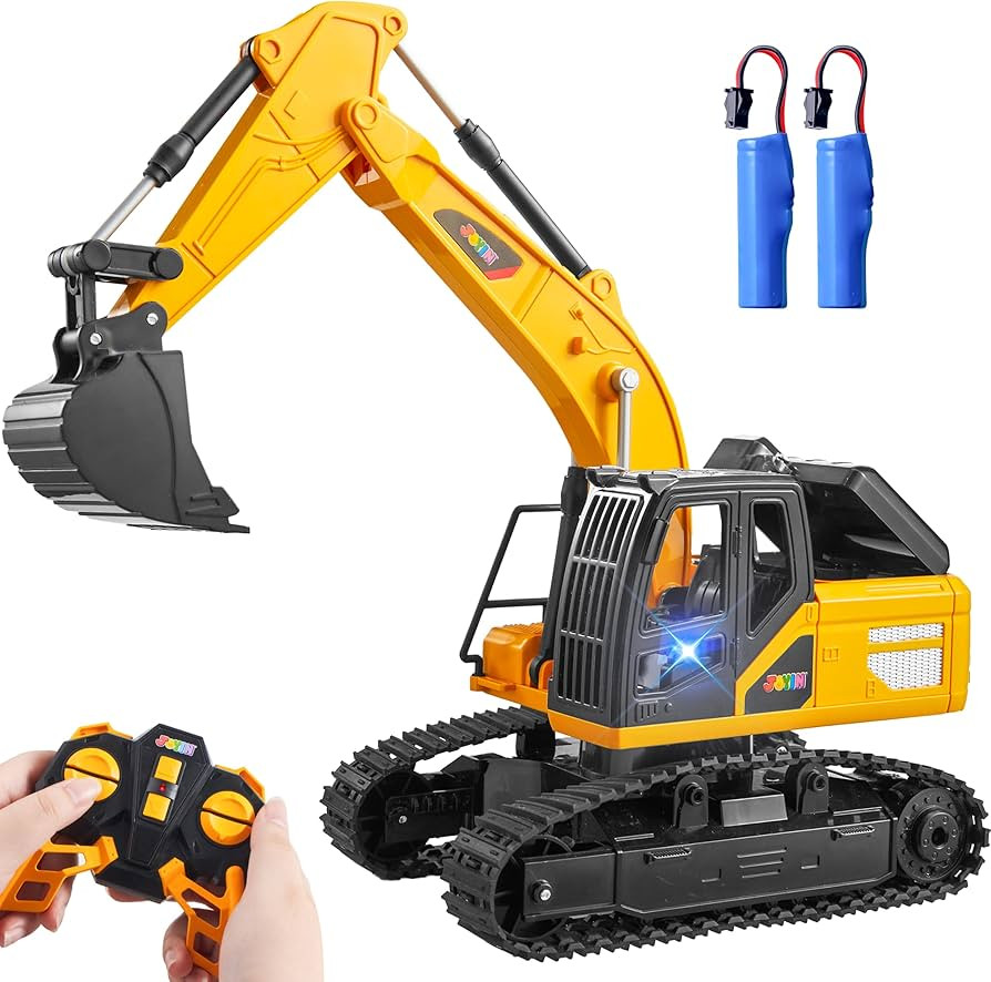 JOYIN Remote Control Excavator Toys for Boys, 2.4Ghz RC Play Excavator with Light, Construction T... | Amazon (US)