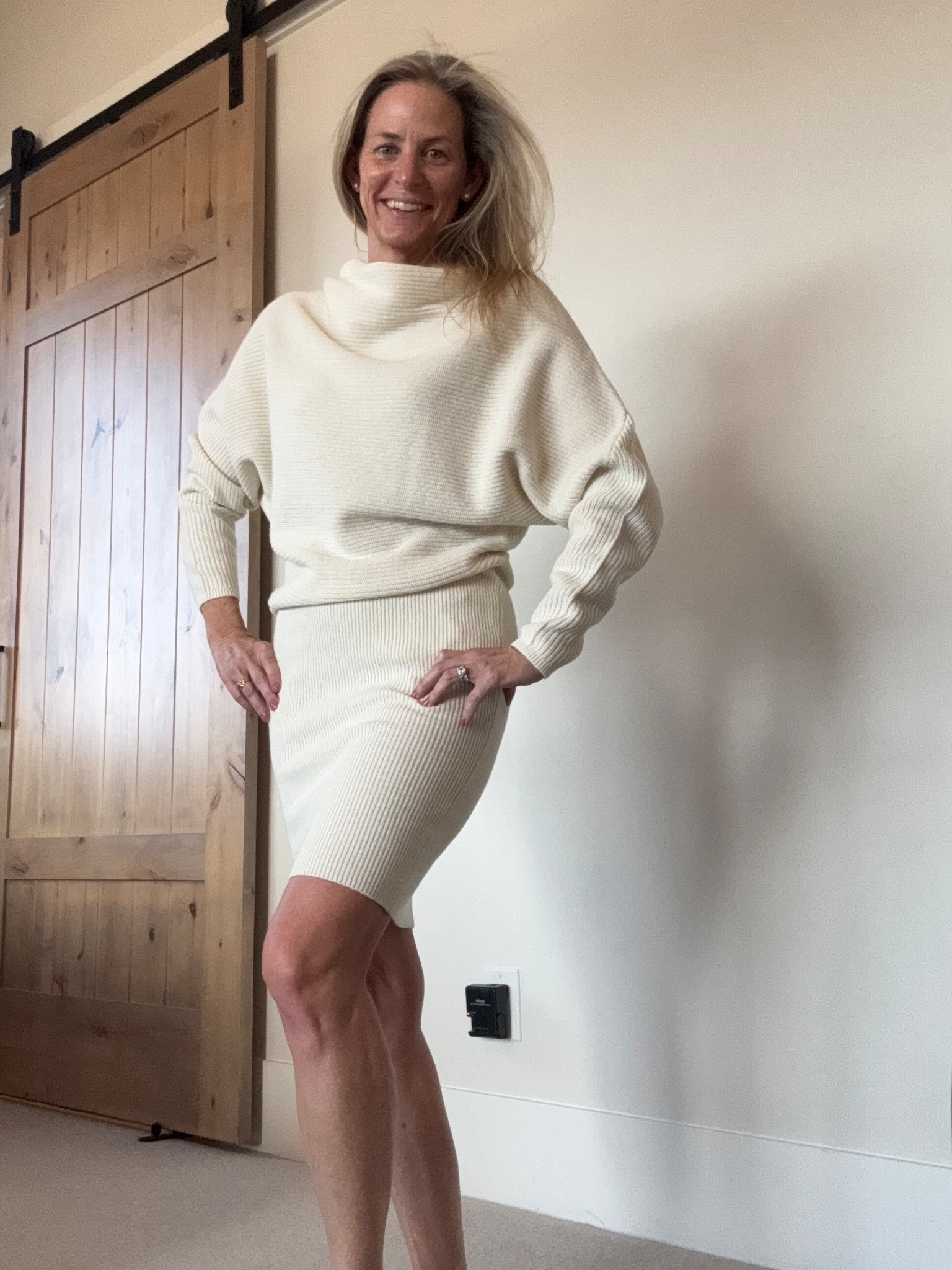 I’m wearing this for the holidays- soft white sweater dress! 

#LTKSeasonal #LTKHoliday #LTKOver40