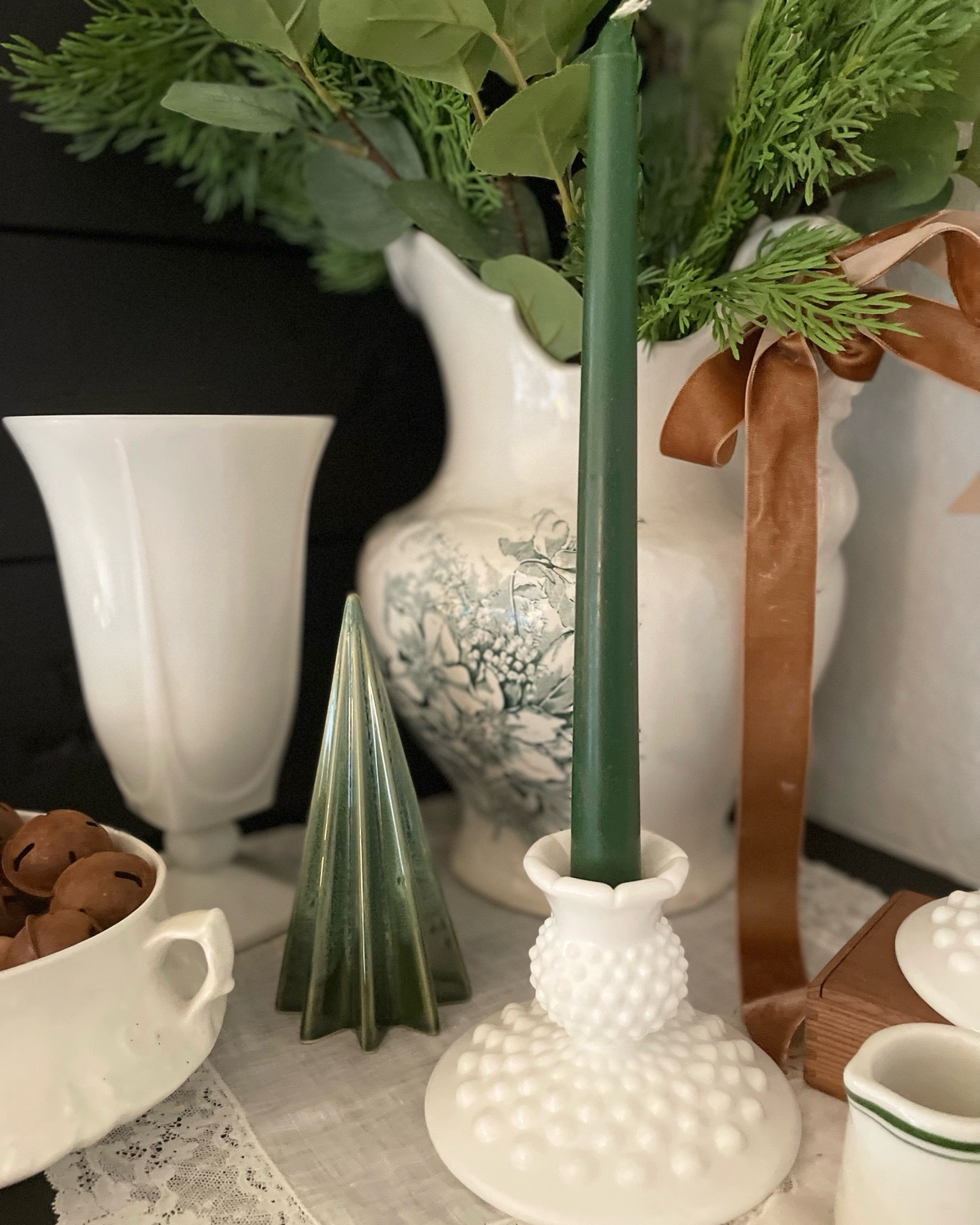 A Scandinavian- inspired Christmas is full of natural greenery, warm, muted colors, and, in my case, a touch of vintage. 
It’s a perfect serene and calming holiday look!

#LTKFindsUnder50 #LTKSeasonal #LTKHoliday