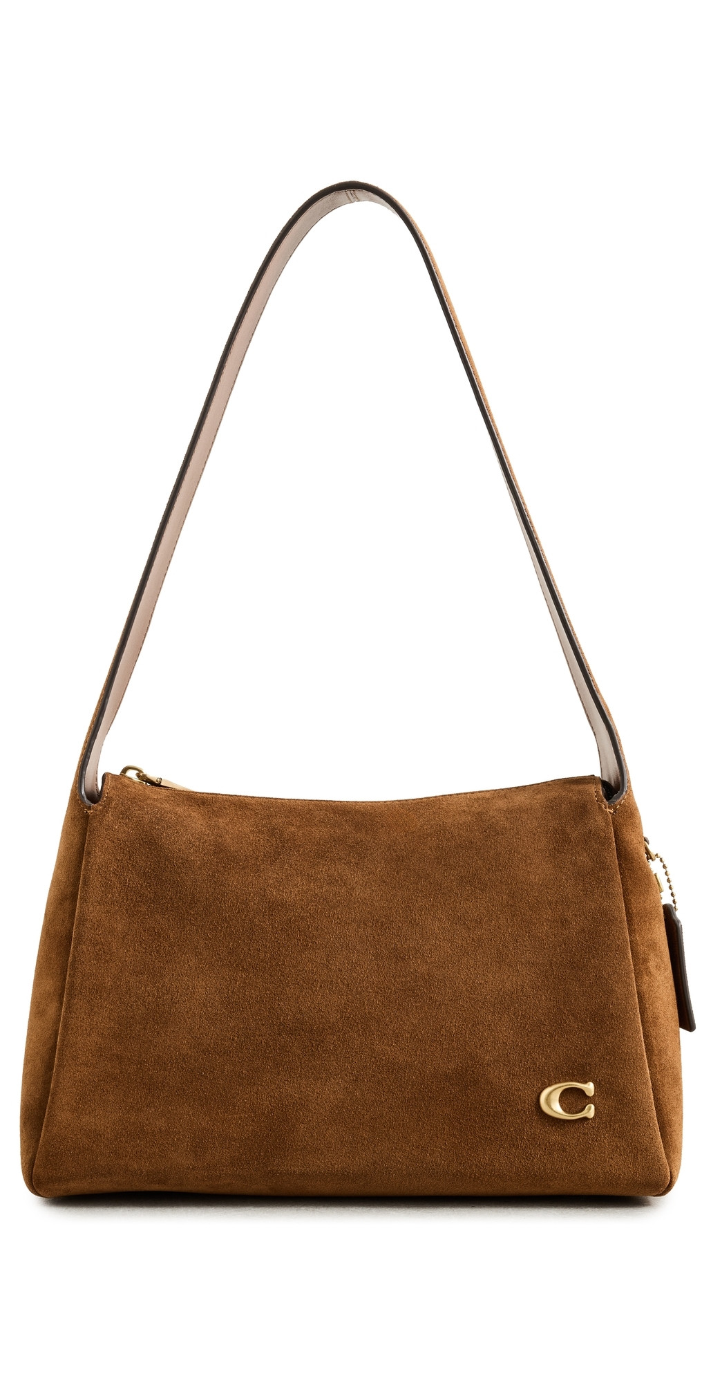 Coach Suede Lola Shoulder Bag B4/Warm Brown One Size | Shopbop