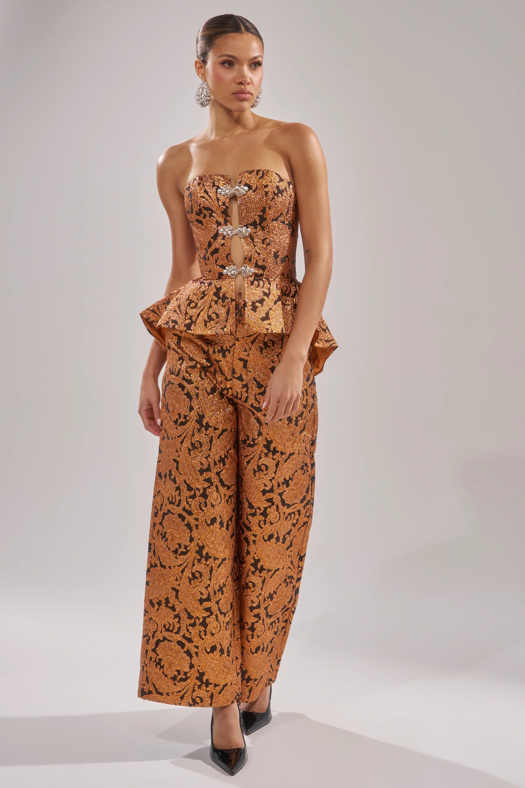 AWAY FROM ME BROCADE TROUSER | AKIRA