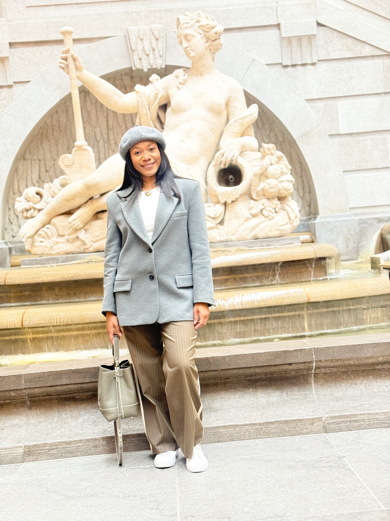 A casual and cozy fall outfit. One thing about me - I will be wearing a beret come fall lol

Fall outfit, beret hat, casual fall outfit, oversized blazer, white sneakers, aritzia, mango beret, Strathberry Lana osette bag, holidays, gift ideas 

#LTKU #LTKSeasonal #LTKTall