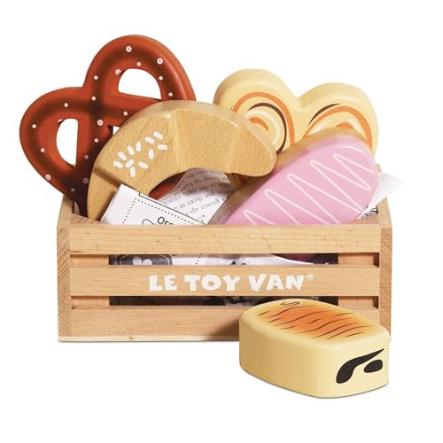 Le Toy Van - Educational Wooden Honeybee Market Baker's Basket Crate | Wood Play Food | Supermarket Pretend Play Shop Food | Amazon (US)