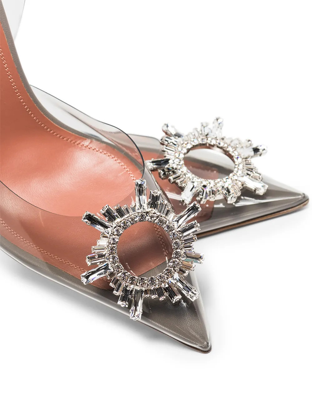 Begum 95mm transparent slingback pumps | Farfetch (UK)