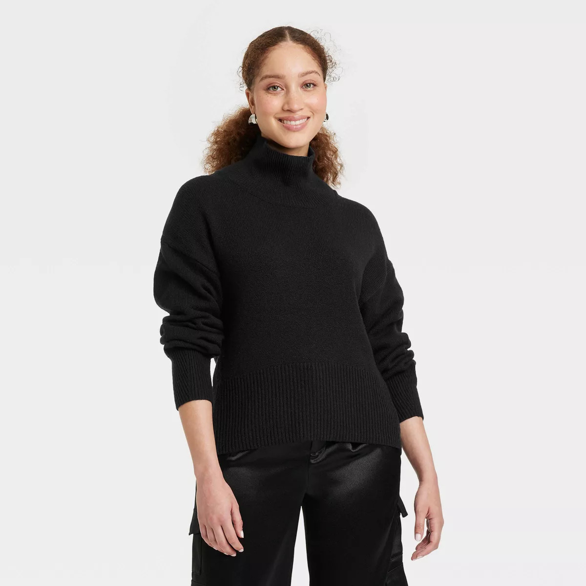 Women's Mock Turtleneck Pullover Sweater - A New Day™ | Target