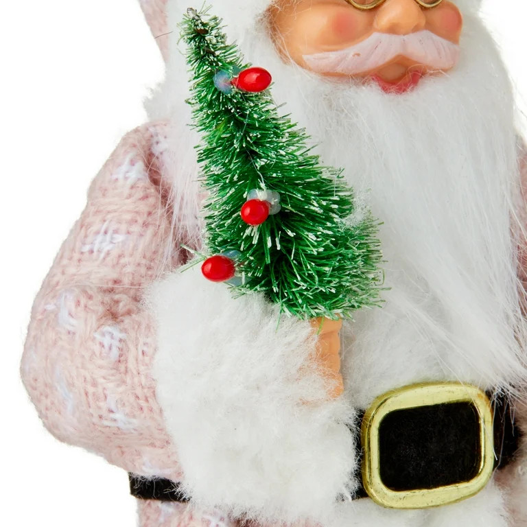 Pink Santa Christmas Ornament, 5.12 in, by Holiday Time - Walmart.com | Walmart (US)