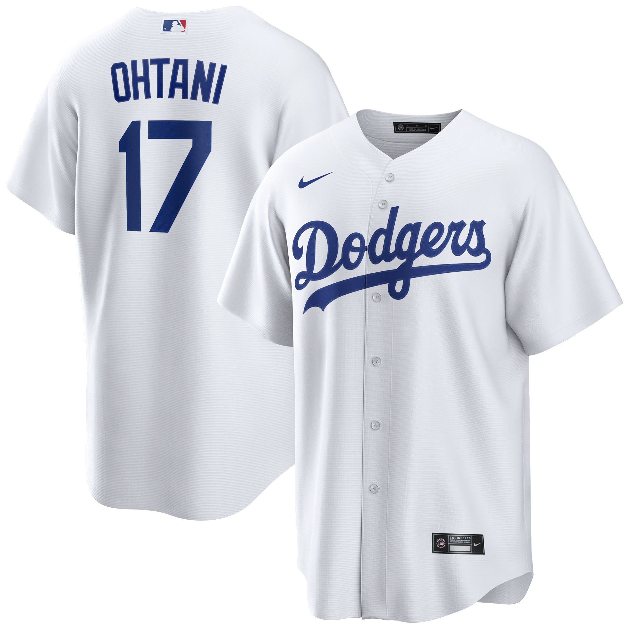 Men's Los Angeles Dodgers Shohei Ohtani Nike White Home Replica Player Jersey | MLB Shop