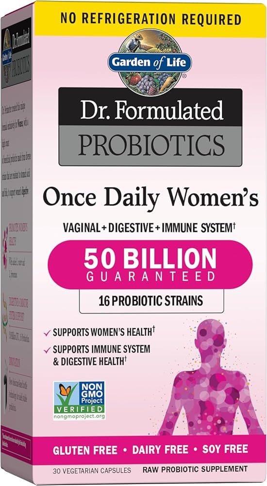 Garden of Life Once Daily Dr. Formulated Probiotics for Women 50 Billion CFU 16 Probiotic Strains... | Amazon (US)