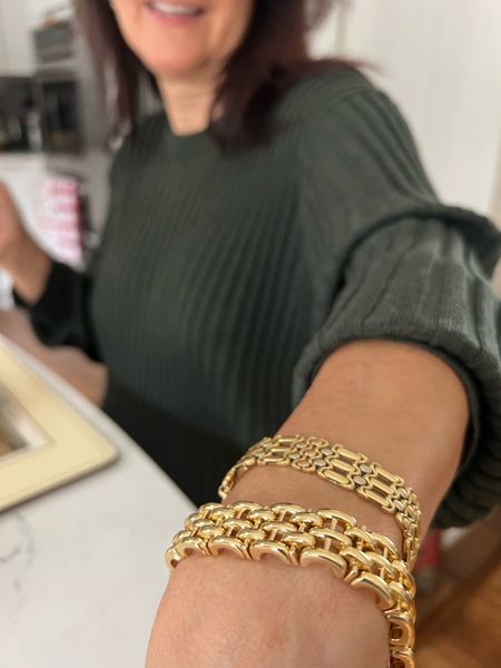 vintage and new gold bracelet everyday jewlery

#LTKFind #LTKstyletip