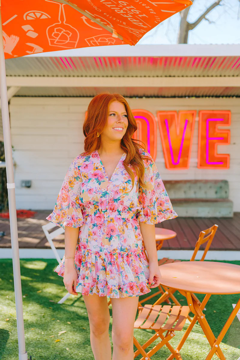 BuddyLove | Pollyanna Elastic Waist Mini Dress | Estate | BuddyLove