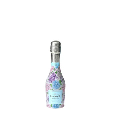 Blue & Blush Hydrangeas Mini Prosecco Wraps (6-Pack) | Beau Bottles