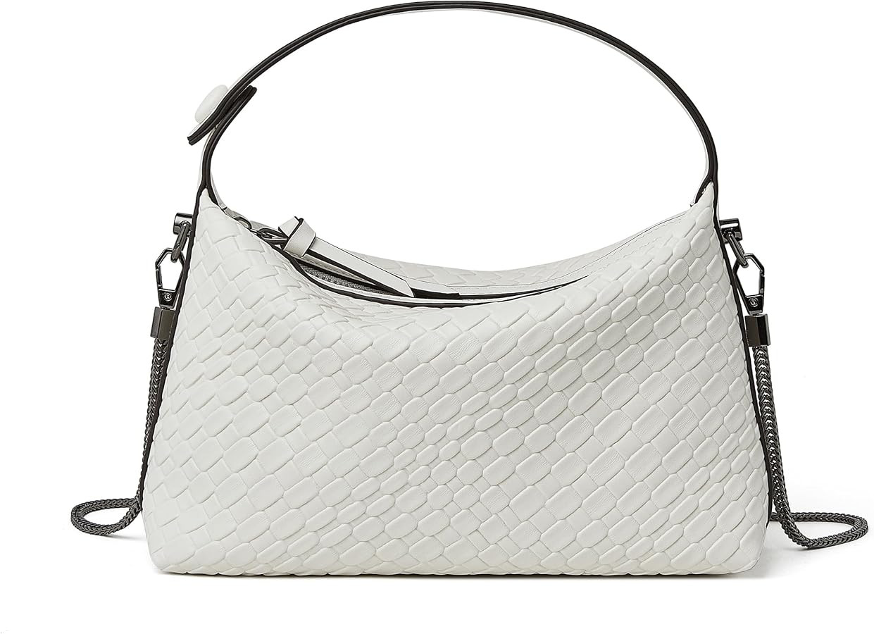 DORIS&JACKY Small Hand Tote Handbag For Women Designer Vegan Top Handle Crossbody Purse With Meta... | Amazon (US)