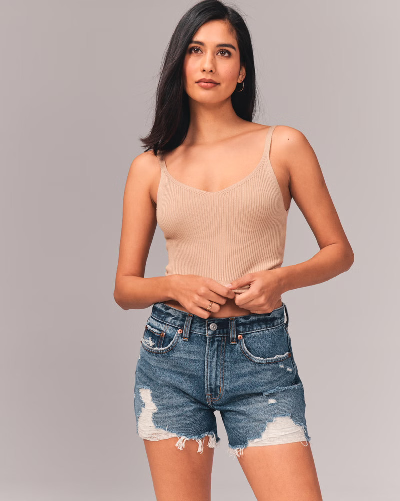 Mid Rise Boyfriend Shorts | Abercrombie & Fitch (US)