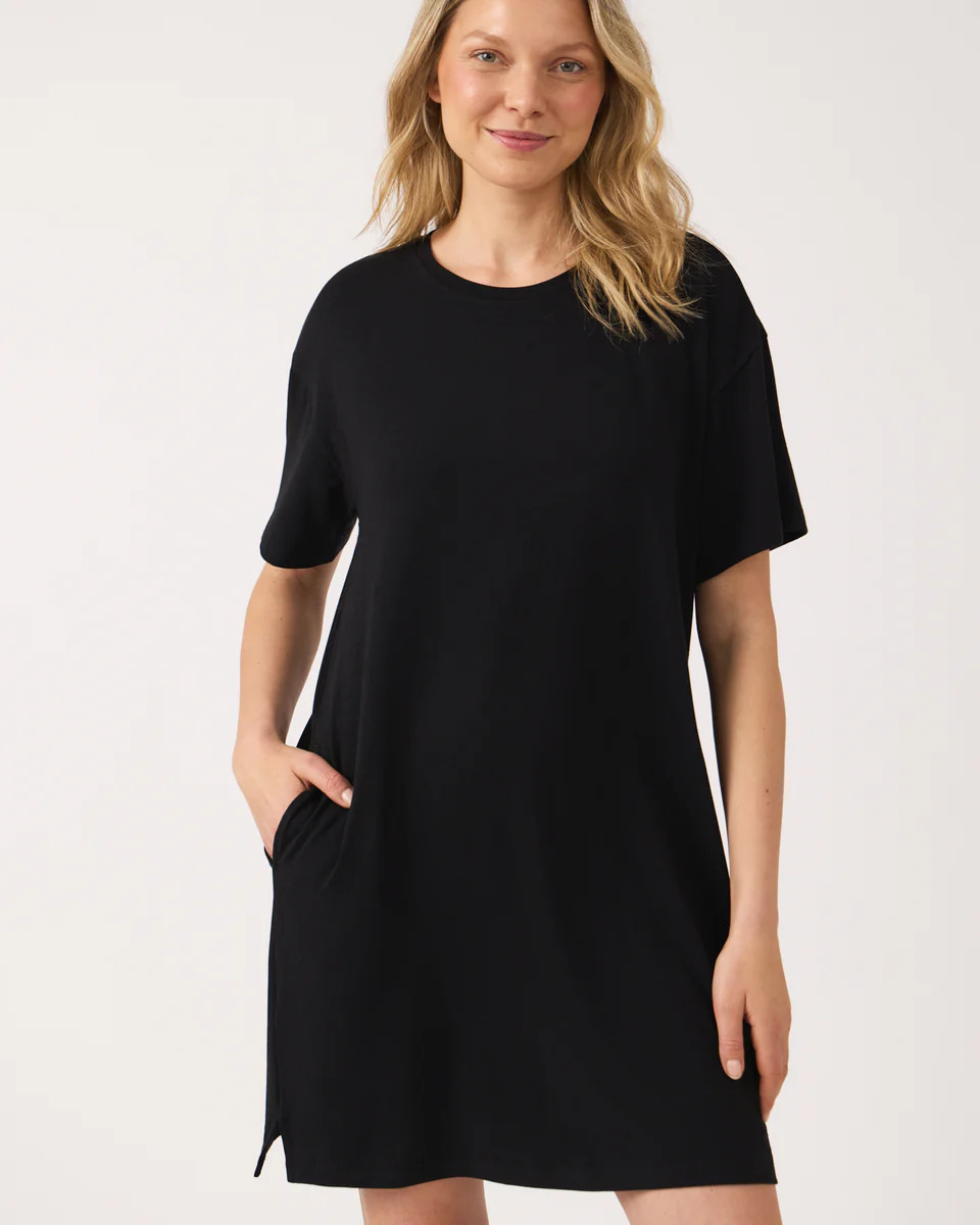 Black Women's Lounge Dress | Little Sleepies