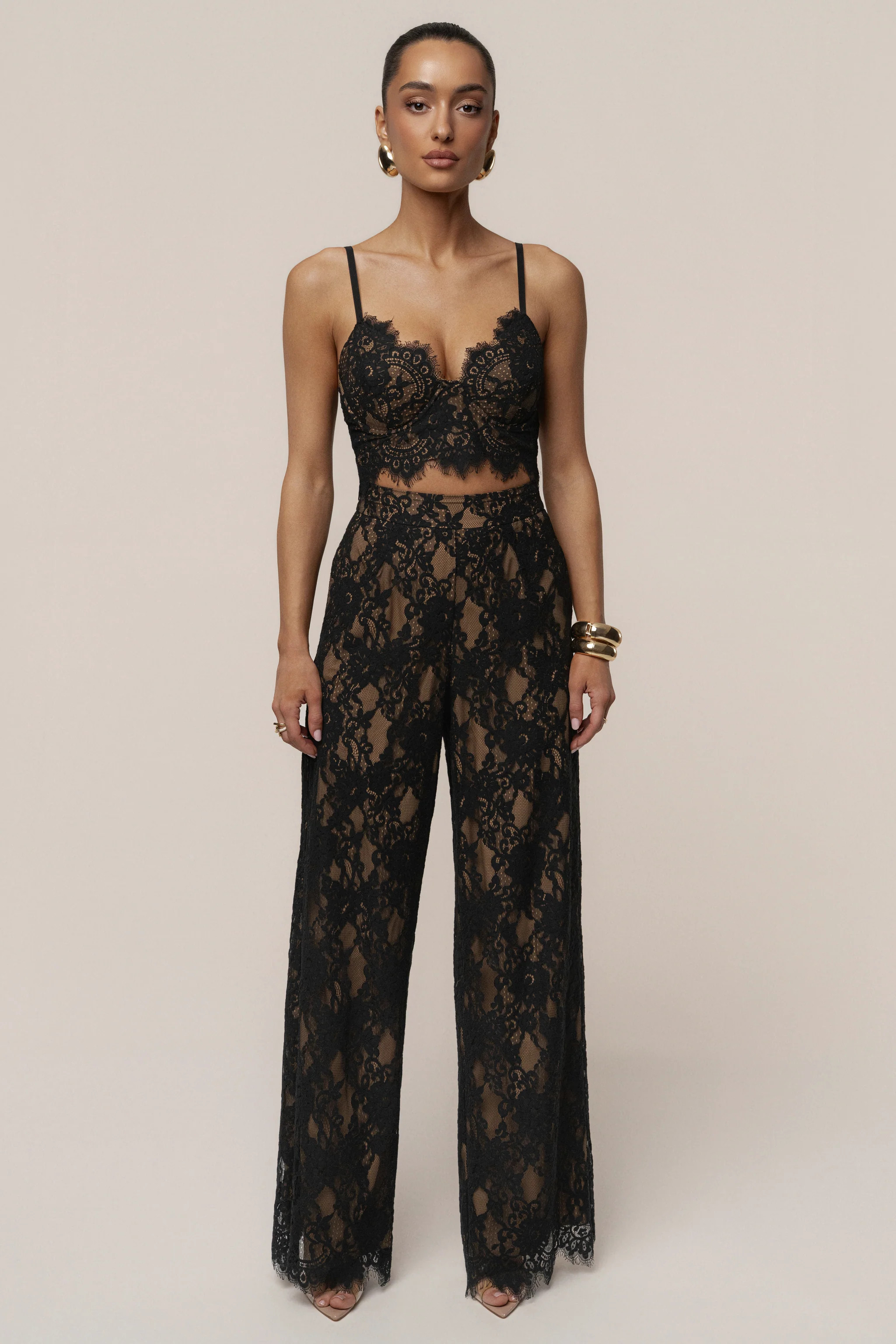 Black Forever Crush Lace Pant | JLUXLABEL US