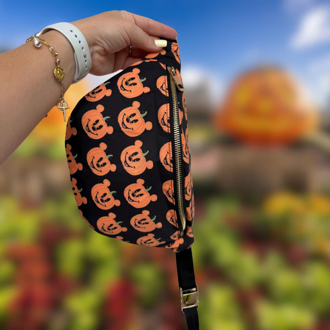 Spooky Mickey Pumpkin Trick-or-treat Bag | Halloween Fanny Pack | Disney-inspired Fall Bag - Etsy | Etsy (US)