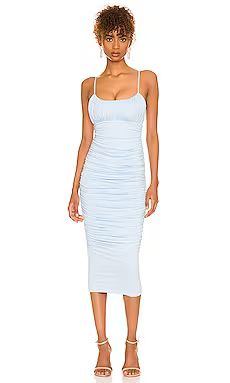 Lovers and Friends Emma Midi Dress in Baby Blue from Revolve.com | Revolve Clothing (Global)
