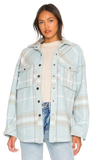 Cabin Cozy Button Down in Seafoam | Revolve Clothing (Global)