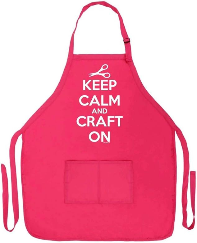 Keep Calm and Craft On Two Pocket Apron Black | Amazon (US)