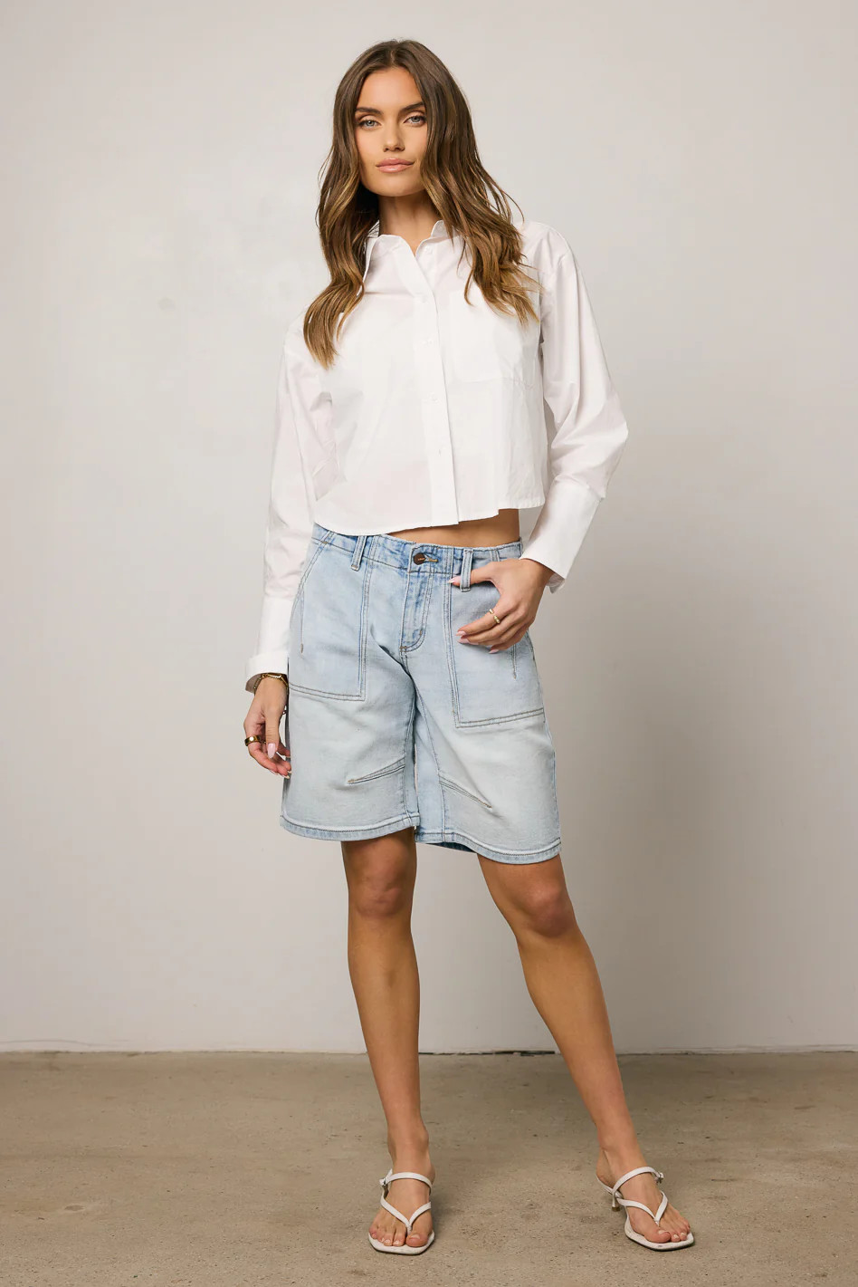Kai Light Wash Bermuda Shorts | Böhme US